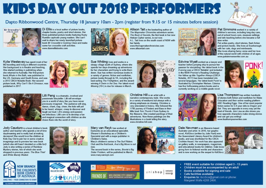 Full program for Kids' Day Out Illawarra 2018 January 18