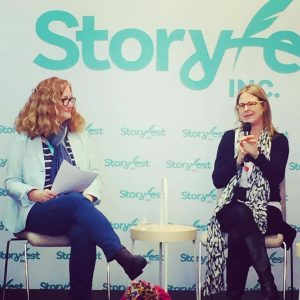A.L. Tait and Jaclyn Moriarty at Storyfest | allisontait.com