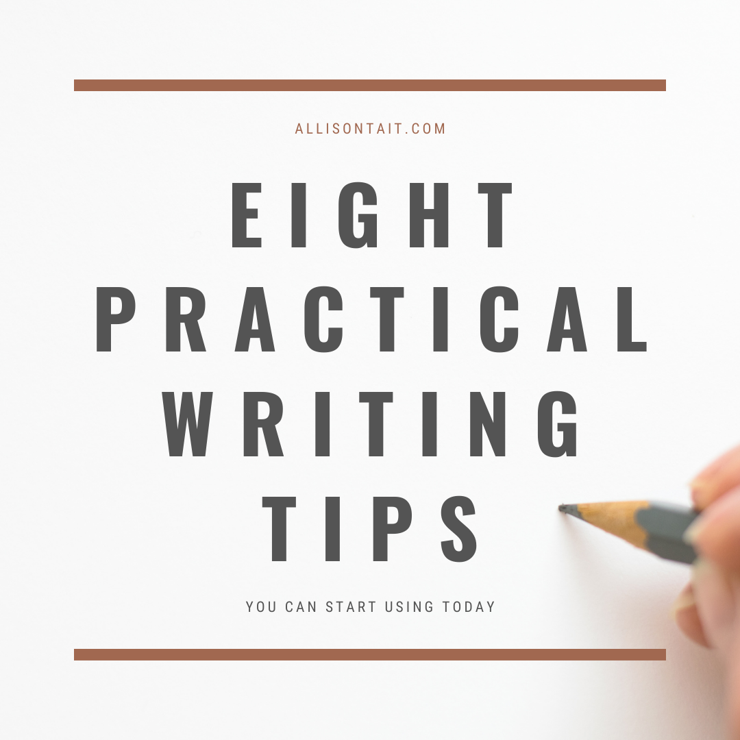 8 practical writing tips