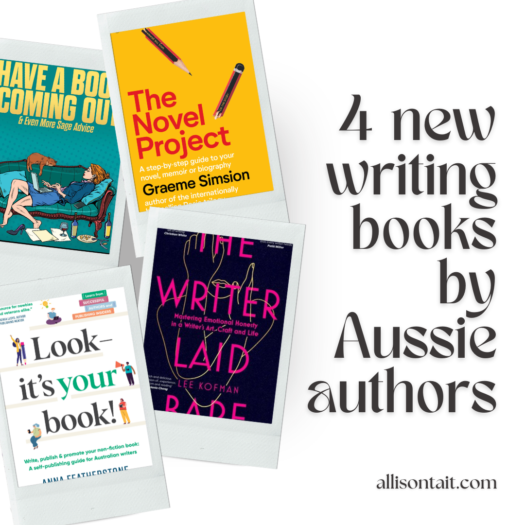 4 new writing books by Aussie authors