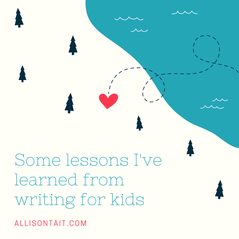 Some lessons I’ve learned from writing for kids