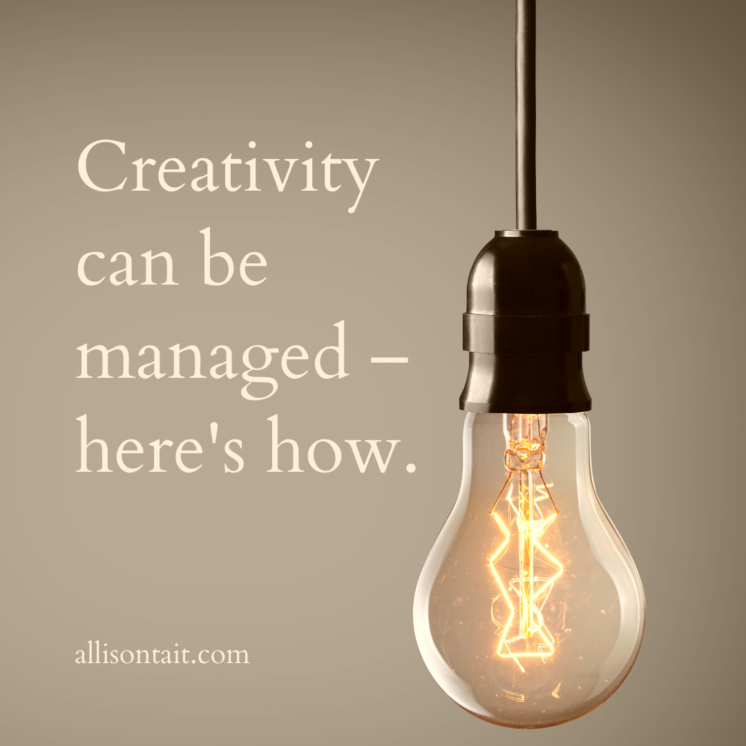 creativity can be managed