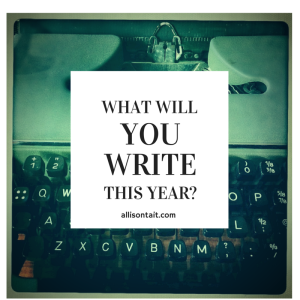What will you write this year?