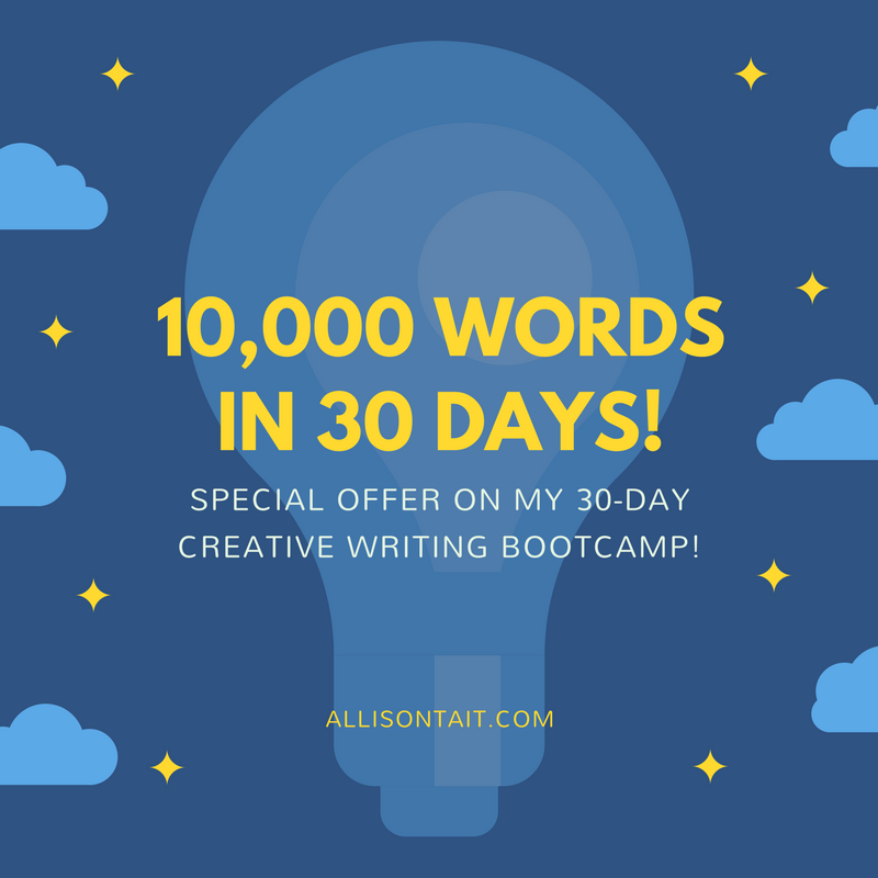Special offer on 30-day creative writing bootcamp